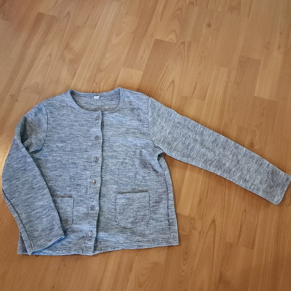 Uniqlo Kids' Blue Button-Up Cardigan